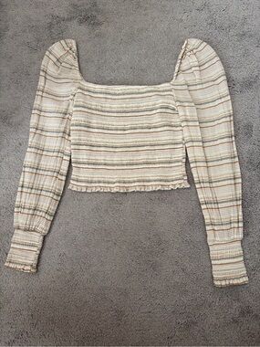 Gianni Bini Angel Woven Multi Striped Top